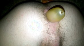 dirty deep anal with long toy close up