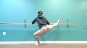 Male ballet practice (without tights!)