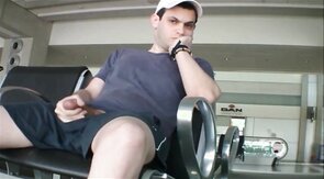 Public Masturbation with Huge Cum