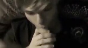 Twink shoves his cock into his friends mouth