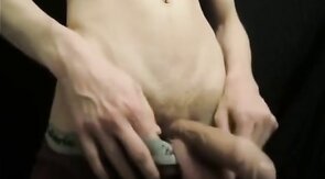 Big Young Cock and Balls Wank in Boxers