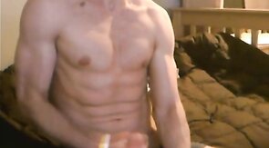 hot muscular boy jacks off