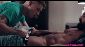 Zak Bishop sucks and fondles Dominic Pacificos cock