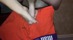 CUM on my boxers