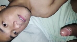 Eating my classmate's cum