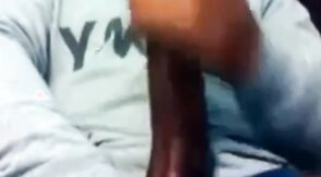 Str8 Guy Stroking his BBC to Porn ( Double Cum )