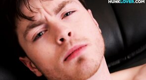 Amateur stud teases balls before masturbating