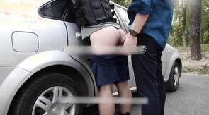 [ABIGCOCKMAN] Drive into the wilderness for sex in a car