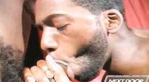 Two brutal chocolate lovers in the video by the Next Door Ebony