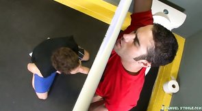 Hot anal action with the sporty boys in the dressing room