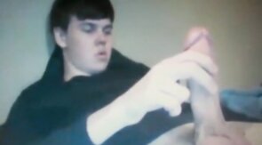 chubby young guy with huge  cock on cam