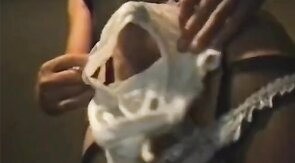 FOR MAXIPAD LOVERS! 1st time w pad in panties!-Vintage Video