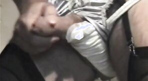 FOR MAXIPAD LOVERS! 1st time w pad in panties!-Vintage Video