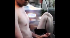 Exhibition Young Guy jacks in traffic