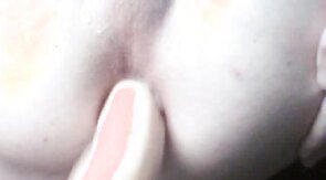 Twink using Cum as lube