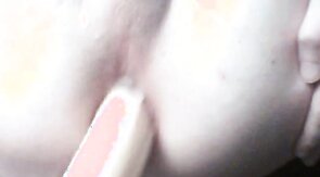 Twink using Cum as lube
