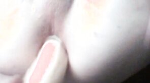 Twink using Cum as lube