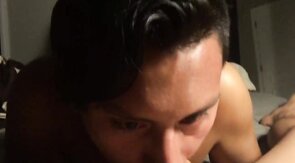 Sissy sexy sassy boy sucking cock