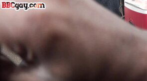 IR amateur bottom BBC barebacked in the office by top s