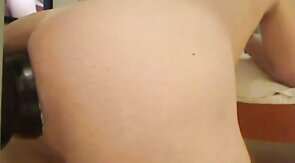 Punch fucking my loose asshole with my big plug