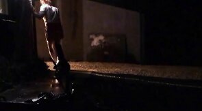 sissy schoolgirl cathy goes outside