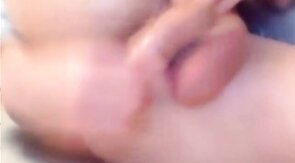 self fuck with creampie