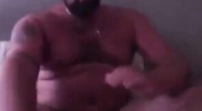 Handsome Popper Bear Self Facial Cumshot