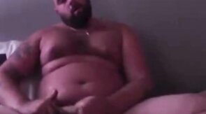 Handsome Popper Bear Self Facial Cumshot
