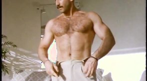 Impressive naked hunk is showing off his hot shape