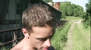 Sweet anal sex in the doggy style pose with naked hunks