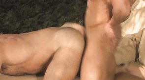 Awesome cock-riding hunk is enjoying bareback sex