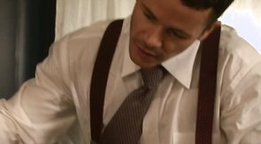 Two gentlemen are getting naked after hard day working