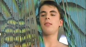 Two muscled gym buddies are banging in the doggy style