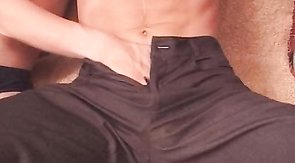 He is swallowing a massive venous wiener of his partner