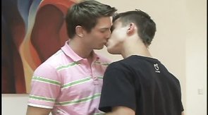 Sexy mate takes a juicy boner of his horny friend