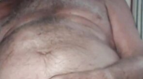 Grandpa is naughty in cam