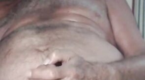 Grandpa is naughty in cam
