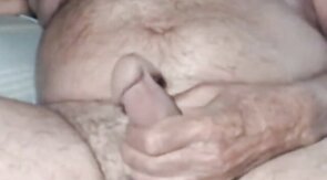 Grandpa is naughty in cam