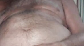 Grandpa is naughty in cam