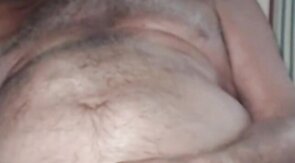 Grandpa is naughty in cam