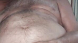 Grandpa is naughty in cam