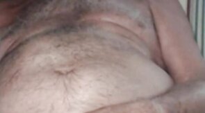 Grandpa is naughty in cam