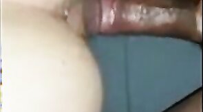 Seeded hole gets fucked again by big dick BAREBACK