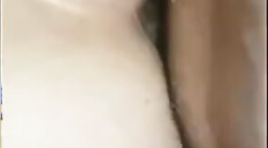 Seeded hole gets fucked again by big dick BAREBACK