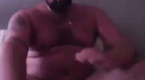 Handsome Popper Bear Self Facial Cumshot