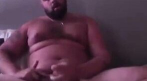 Handsome Popper Bear Self Facial Cumshot