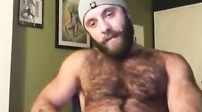 Hairy Lumberjack Shows Off his Cock ( No Cum )