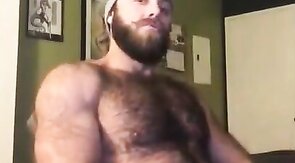 Hairy Lumberjack Shows Off his Cock ( No Cum )