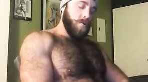 Hairy Lumberjack Shows Off his Cock ( No Cum )