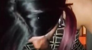 Redhead Mature CD Sucks Cum Out Of BBC